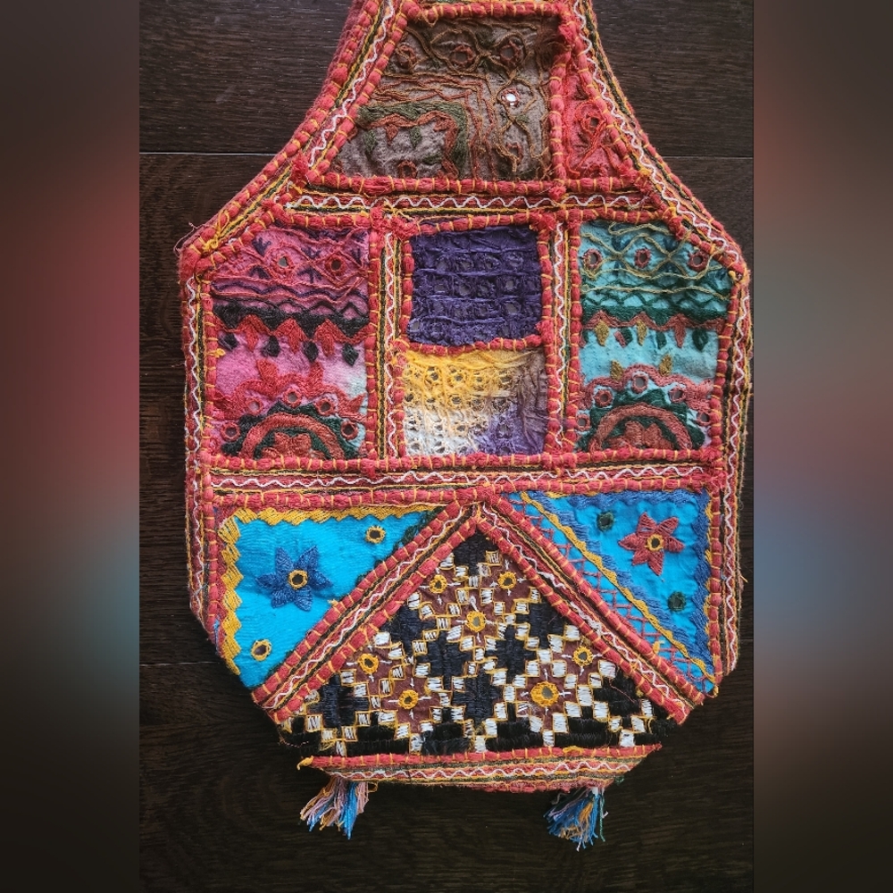 Peasant Kutchi 👜 Mirrored Embroidered Vintage Boho Shoulder Bag NWOT tags $24